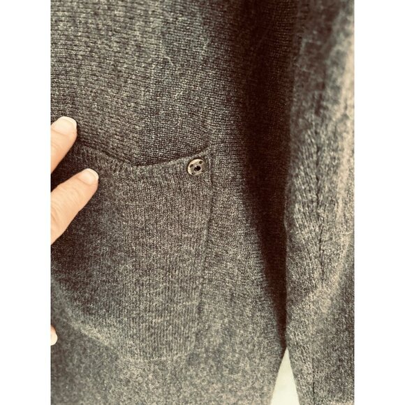 Premise Cashmere Knit Tunic 100% Cashmere V-Neck Sweater Beige Small - Picture 7 of 9